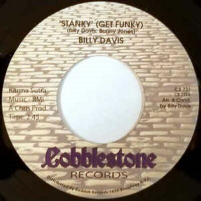 NEU! BILLY DAVIS - Stanky (Get Funky) - einseitige Ausgabe KOPFSTEINPFLASTER CB731