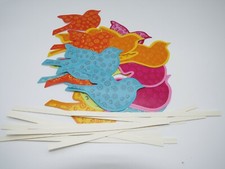 THUN decorazioni, kit 20 uccellini carta. Dimensioni 10x7 cm. Nuovo.