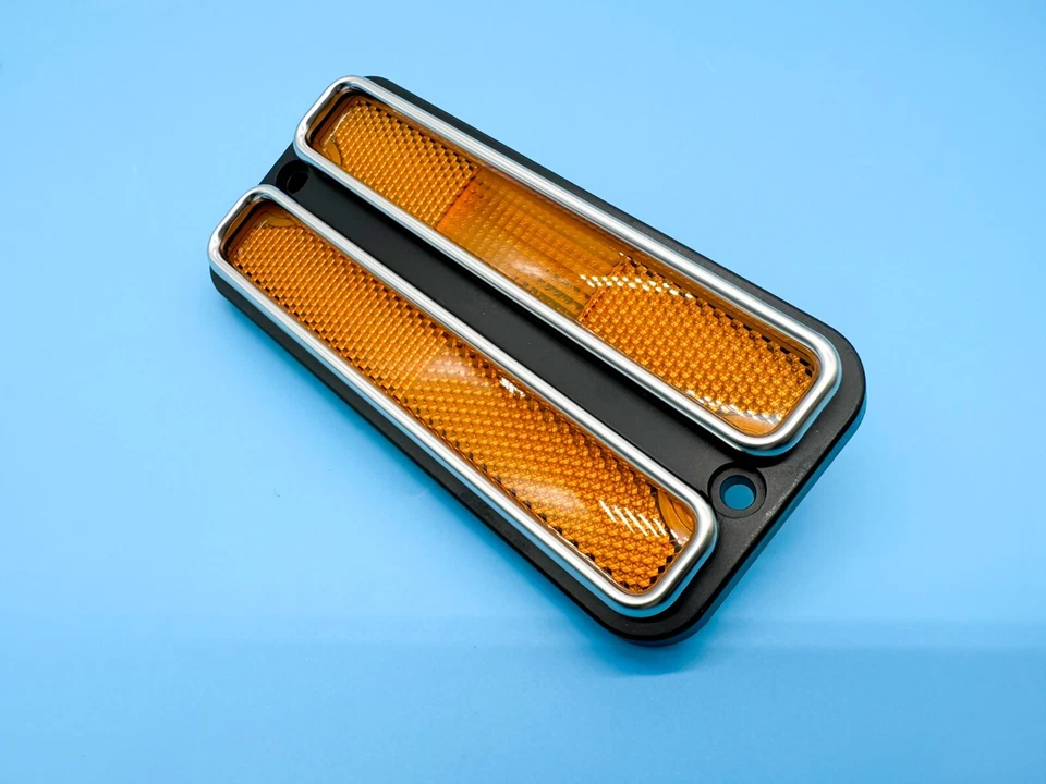 Nuevo juego de luces marcadoras laterales delanteras y traseras de lujo con moldura para Chevrolet C10 68-72 Foto 4 de 4