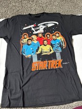 Vintage -1991 Star Trek Movie -T Shirt-BLACK-SIZE LARGE-CHANGES-NEW