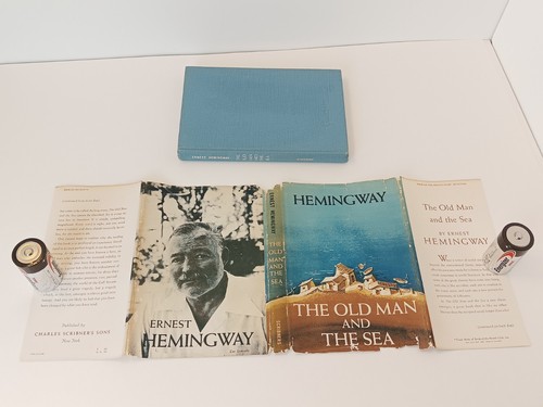 THE OLD MAN AND THE SEA by Ernest Hemingway  "W"  1952 DJ/HC - Picture 2 of 7