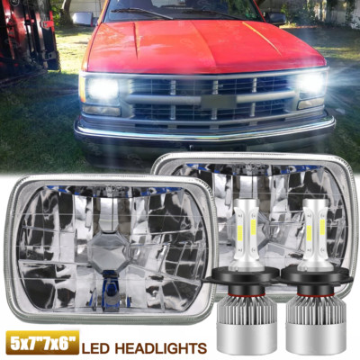 2x 7x6'' LED Headlights for Chevy C1500 C2500 C3500 K1500 K2500 K3500 1988-1999