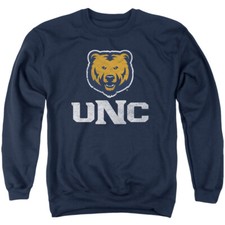 Uni of Northern Colorado Adult Crewneck Sweatshirt Distressed, Navy, S-3XL