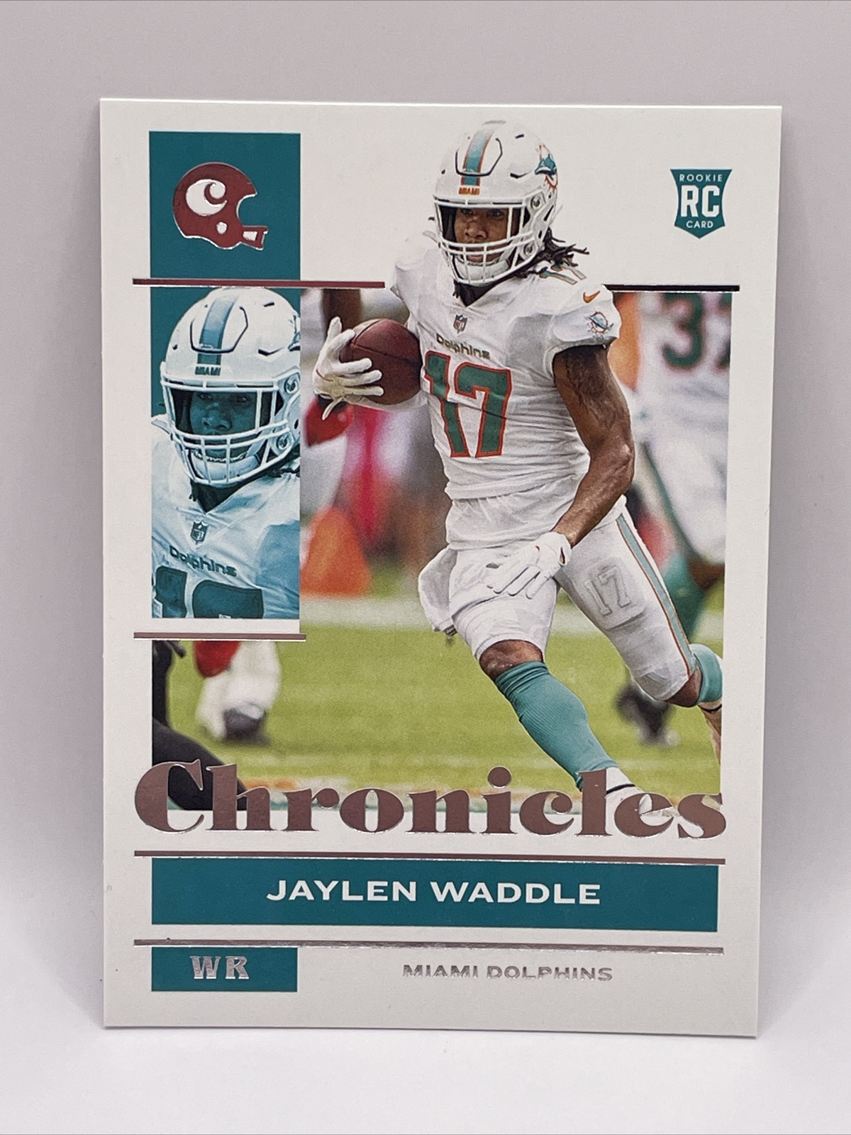 Jaylen Waddle 2021 Panini Chronicles Football Base Rookie Card RC #76 Dolphins
