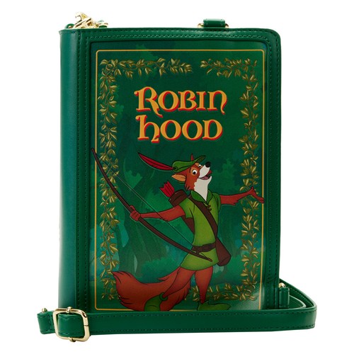 Loungefly Disney Classic Book Robin Hood Convertible Crossbody Backpack