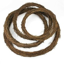 2 X Natural Grapevine Wreath Vine Branch Rattan for Christmas Door Hanging