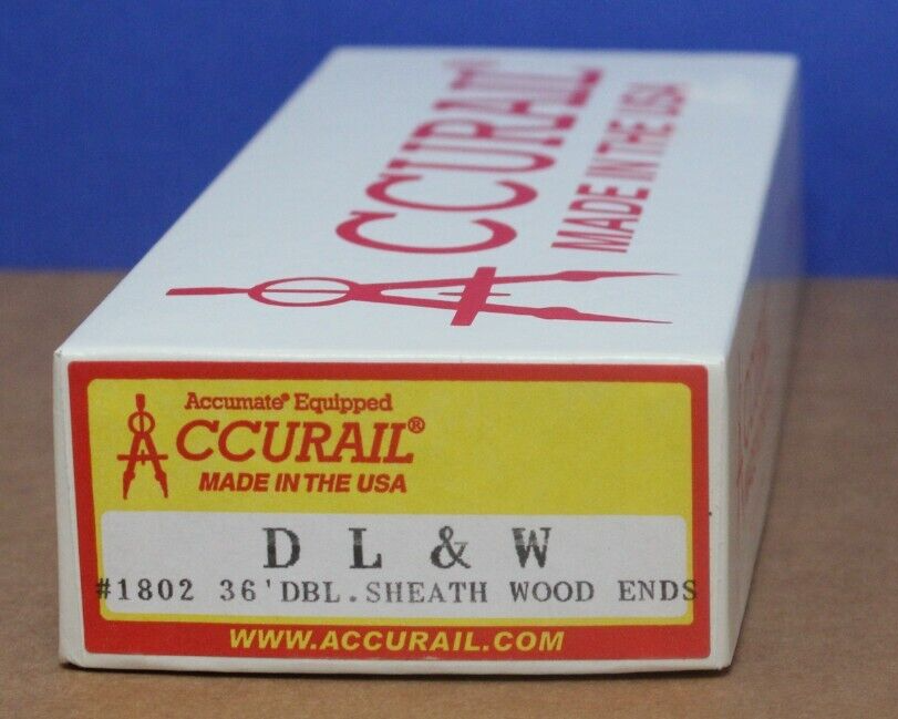 Accurail 1802 HO 36' Wood Box car Kit (wood ends) DL&W 38564 Lackawanna