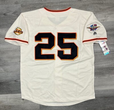 Barry Bonds San Francisco Giants 2002 World Series Home Jersey Men's Large