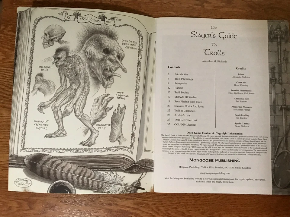 ✰SHIPS FREE/US✰ SLAYER’S GUIDE to TROLLS * D&D d20 Monster Manual ✰NEW✰ Foto 3 de 3