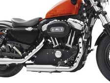 Escudos térmicos de escape de níquel cepillado de acero inoxidable OEM 04-22 Harley Sportster