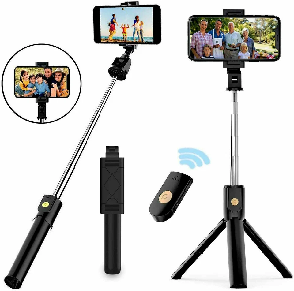 Soporte para teléfono celular con soporte remoto para trípode para selfie Stick para iPhone Samsung EE. UU. Foto 4 de 4