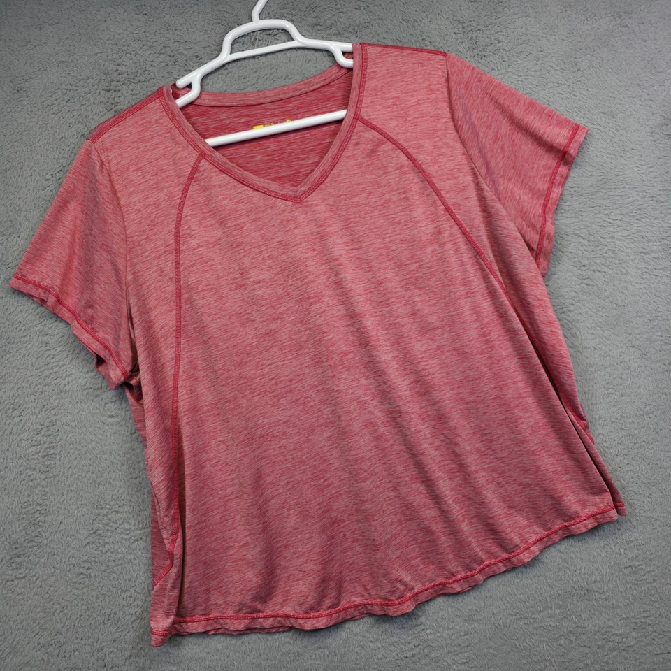 Женский Athleisure Топ лот из 3 плюс размер 2 X розовый Danskin производительности футболка тренировки - Изображение 2 из 4