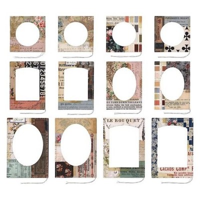 Tim Holtz Idea-ology - Layer Frames Montage 12 Stück TH94372