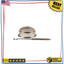 17.8in. Accessory Metal Patio Fire Pit Screen and 32.9 in. Poker Black (2 Piece)