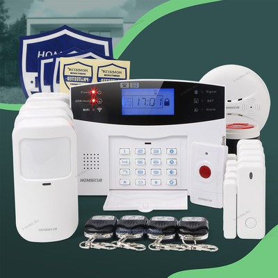 HOMSECUR Wireless &wired WIFI 4G GSM Home Security Alarm System IOS/Android APP