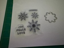 Snowflake Clear Stamp Die Set