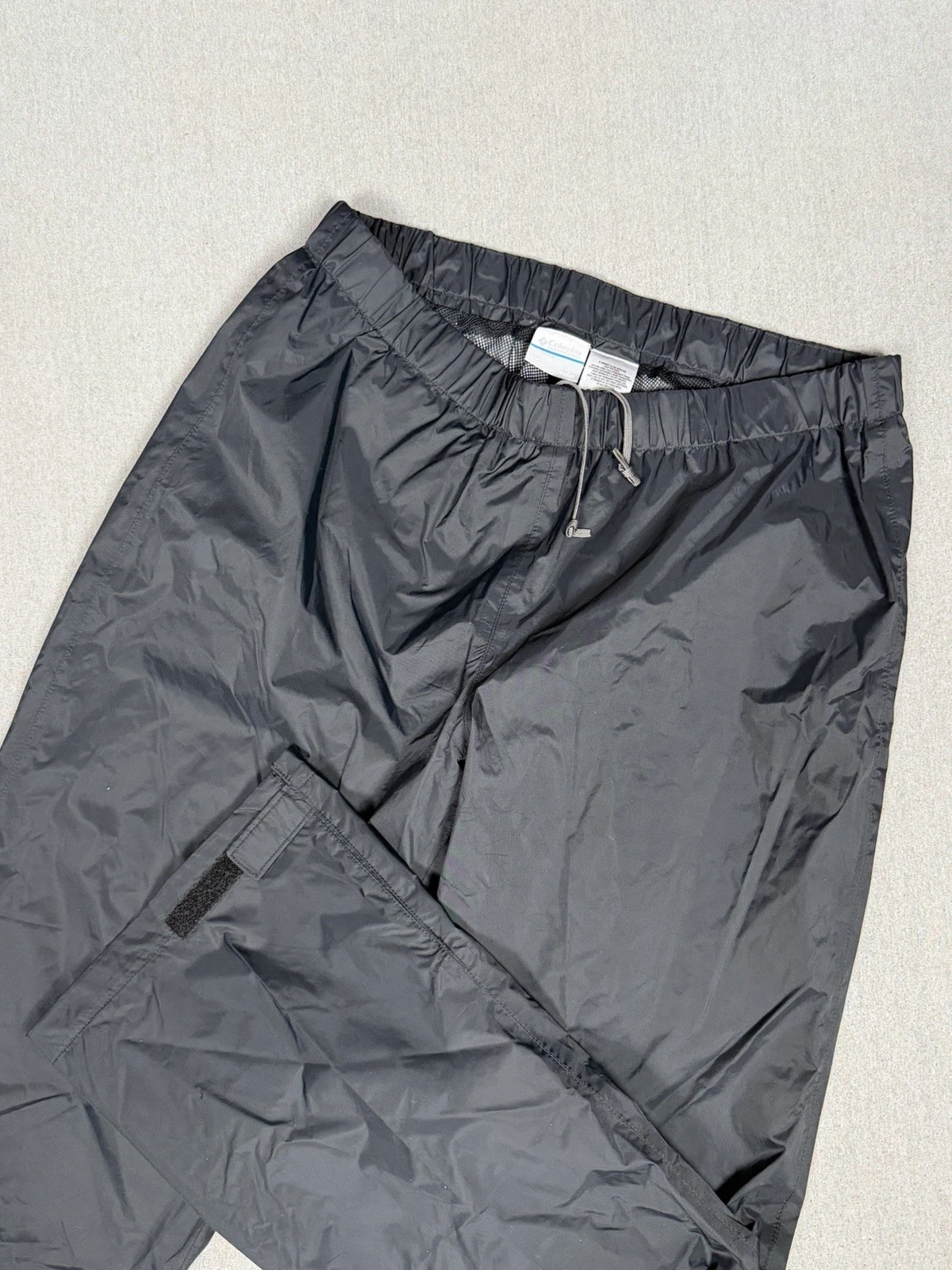 Columbia Pants Mens XL Black Omni-tech Waterproof Rain Breathable Mesh Lined