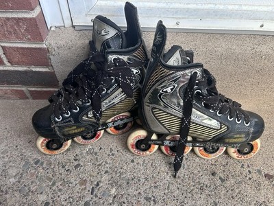 Tour Carbon Pro Code Labeda Shadow Graphite Inline Hockey Rollerblade Skates 8