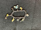 Disney Silver Tone Multi Charm Bracelet w Mickey Ears and Tinkerbell - 7 Charms — photo 4