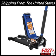 3 Ton Low Profile Floor Jack Aluminum Steel Racing Dual Pistons Pump Car Jack Us