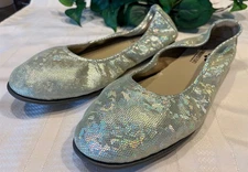 The Storehouse Flats Leather Ballet Flat Shoes Golden Lovespell Iridescent 11