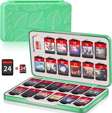 Switch Game Case Holder with 24 Cartridge Slots and 24 Micro SD Card Storage