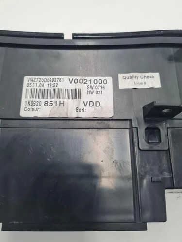 VW GOLF VIII CD1 Kombiinstrument 1K0920851H 1.90 Diesel 2004 33276430