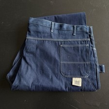 NWT Pointer Brand Men’s Carpenter Work Pants Blue Denim Jeans 60x30 Made in USA