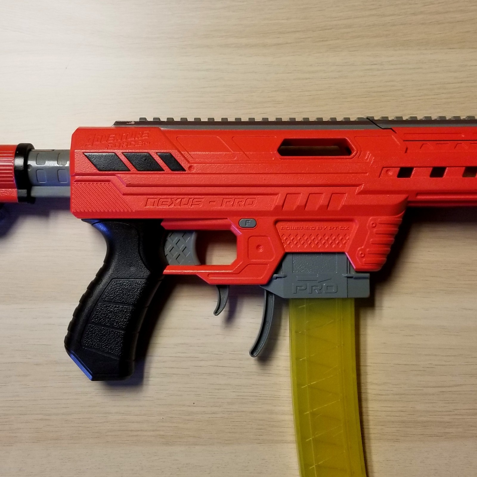 Custom Adventure Force: Nexus Pro 'Strawberry Red' Dart Zone foam blaster
