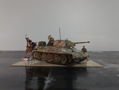 Leningrad'' ''30'ya gvardeyskaya tankovaya brigada,(T-34 s),4.KK3.CCCP.44,zima.