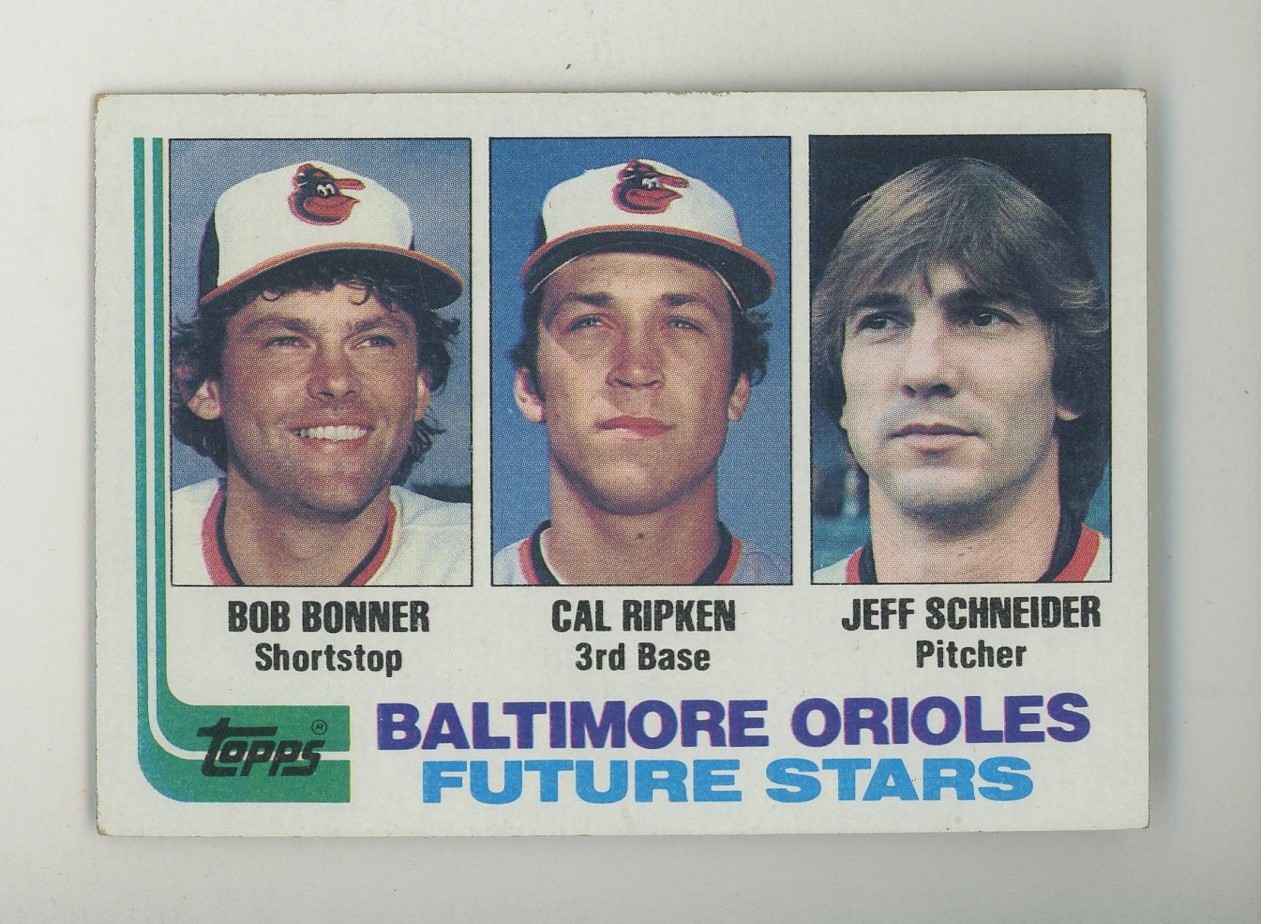 1982 Topps #21 Baltimore Orioles Future Stars w/ Cal Ripken Jr RC Rookie HOF