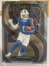 2024 Panini Select Keon Coleman Premier Level #153 Buffalo Bills Rookie RC