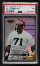 1996 Bowman's Best Refractor Willie Anderson #146 PSA 7 Rookie RC 1e8j
