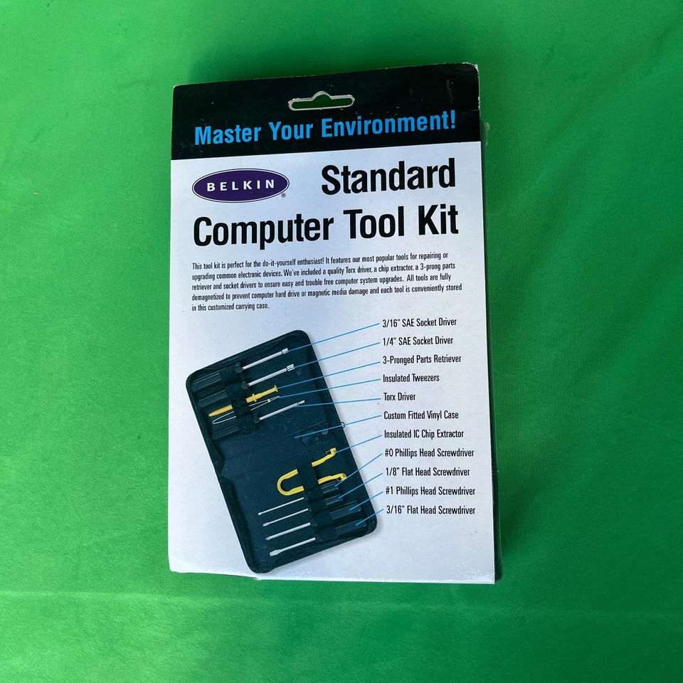 Belkin Standard Computer Tool Kit 10 Piece NEW In BOX - Image 4 of 4