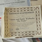 Edwin M. Knowles Annie Collector's Plate The Finale 1986 Fine China w/ COA Box — photo 3