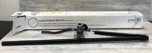 Folding Grooming Table Arm w/Adjustable Clamp & Security Loop-G3ZA36 Midwest