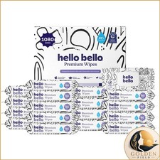 Hello Bello Premium Baby Wipes Sketches Fragrance-Free 18pk 1080ct