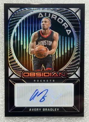 2020-21 Panini Obsidian Aurora Auto /149 Avery Bradley #AU-ABR Rockets