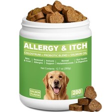 Dog Allergy Chews 200ct - Dog Allergy and Itching Skin Relief, Immune Support...