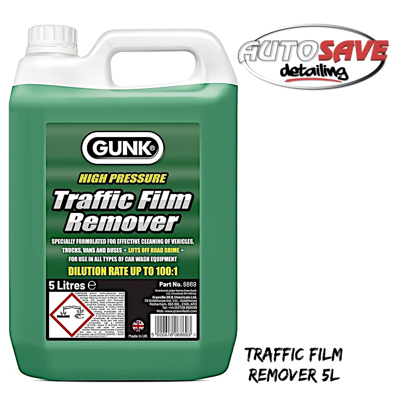 Granville - Traffic Film Remover 5L Remove Heavy Road Grime