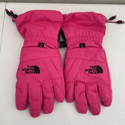 The North Face Gloves Girls Small Pink Gore-Tex Waterproof Winter Snow Insulated