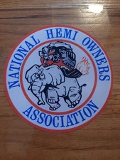 Mopar National HEMI Owners 3" Association Decals, Stick INSIDE Glass! 426 HEMI.