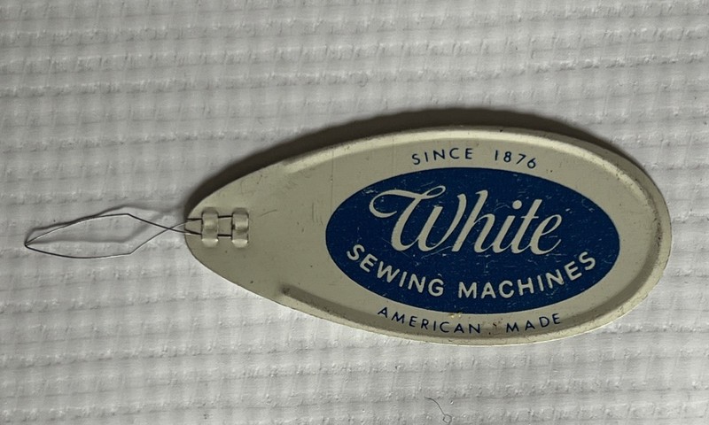 Vintage Needle Threader White Rotary Electric Sewing Machines Advertising Logo