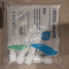 Hep2O Plastic Push-Fit Straight Connector   15mm (PACK OF 10) HD1/15W
