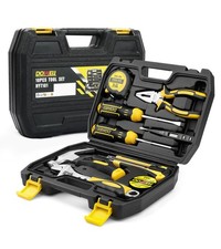 10Piece Small Mini Portable Tool Kit Home Repair Hand Tool Set Plastic Box