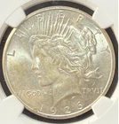1926 $1 Peace Dollar NGC MS64 Precise Detail Bright Luster Auburn Toning