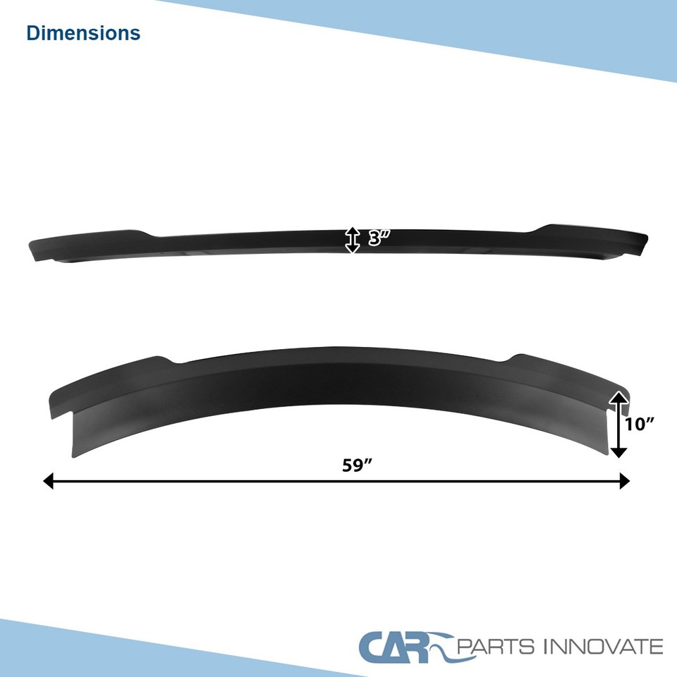 Fits 2015-2022 Ford Mustang MD Style High Kick Rear Trunk Lid Spoiler ...