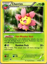 Cherrim 7/135 Rare Plasma Storm Pokemon Lightly Played
