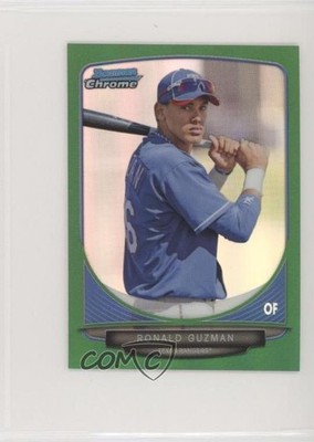 2013 Bowman Chrome Minis Green Refractor 71/75 Ronald Guzman #256 3y0