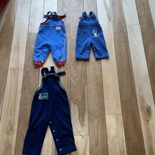 Health-Tex USA 80s 70s Baby Boy Bundle Jumper Overalls 6m 12m 3t